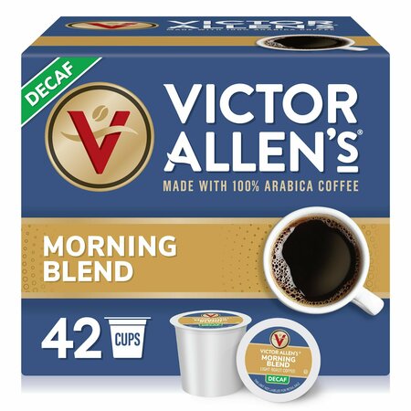 VICTOR ALLEN Decaf Morning Blend Coffee Single Serve Cup, PK42 FG014583RV